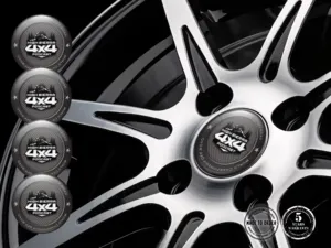 Hub Cap Sticker Racing Dome Premium Edition